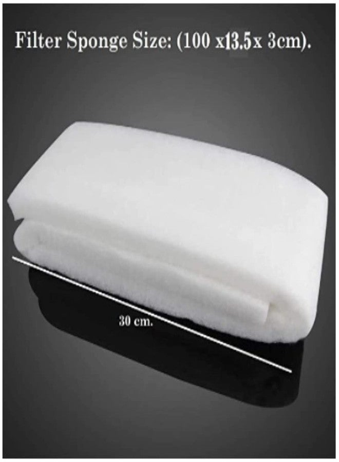 TED TABBIES - XINYOU Aquarium White Sponge for Top Filters (Set of 2) - Image 5